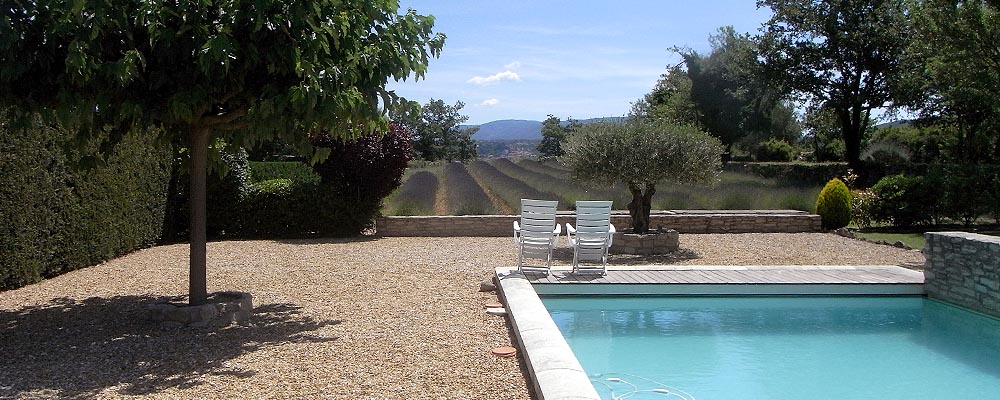 View onto Lavender Field and next Village